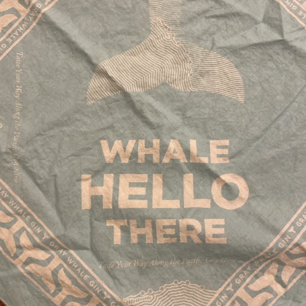 Gray whale gin bandana